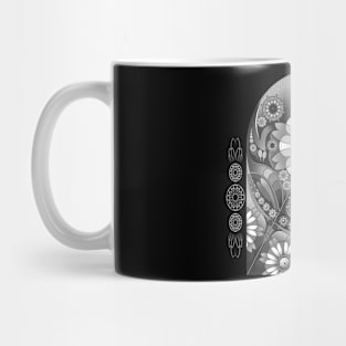 Stainglass Spring Equinox - Monotone Version Mug